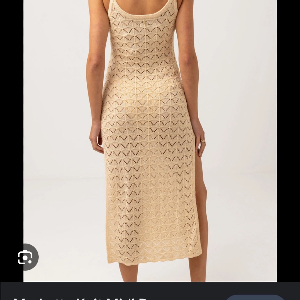 Rhythm Marketta Knit Midi Dress in Cream NWT - Picture 8 of 8